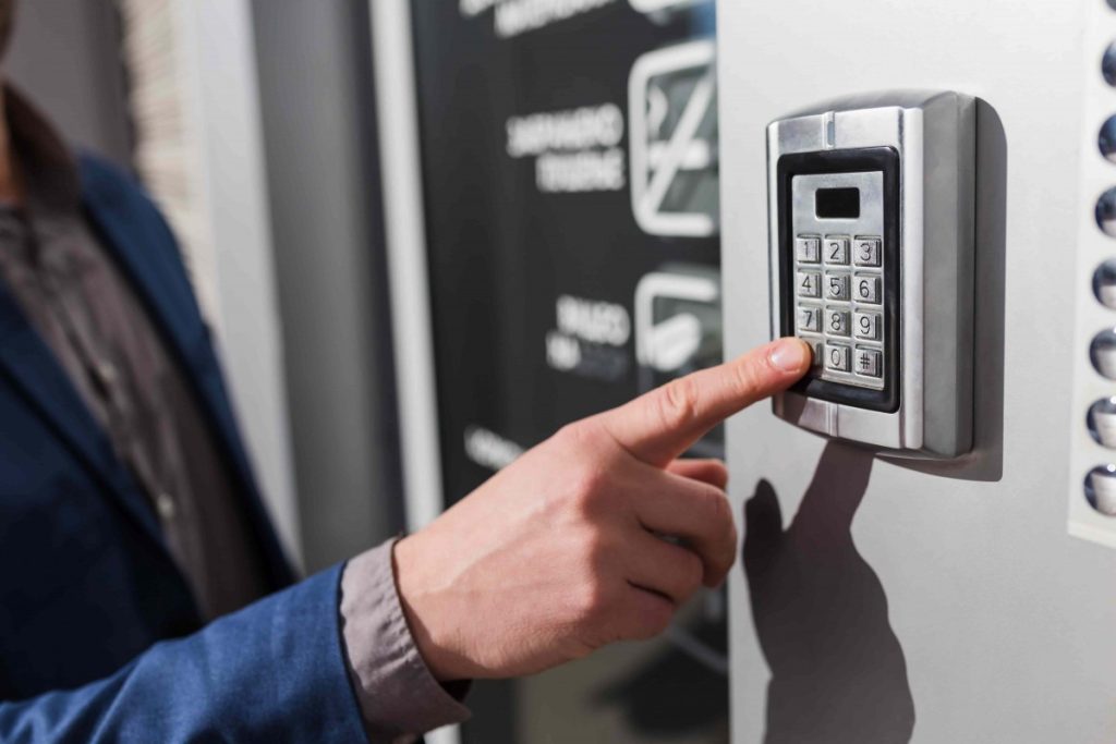 clavier code porte securite